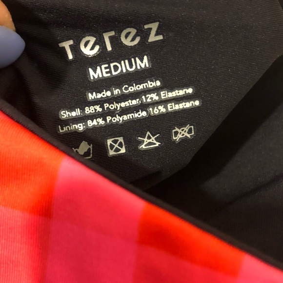 NWT Terez Checkered One Piece Bathing Suit Medium - Picture 9 of 9